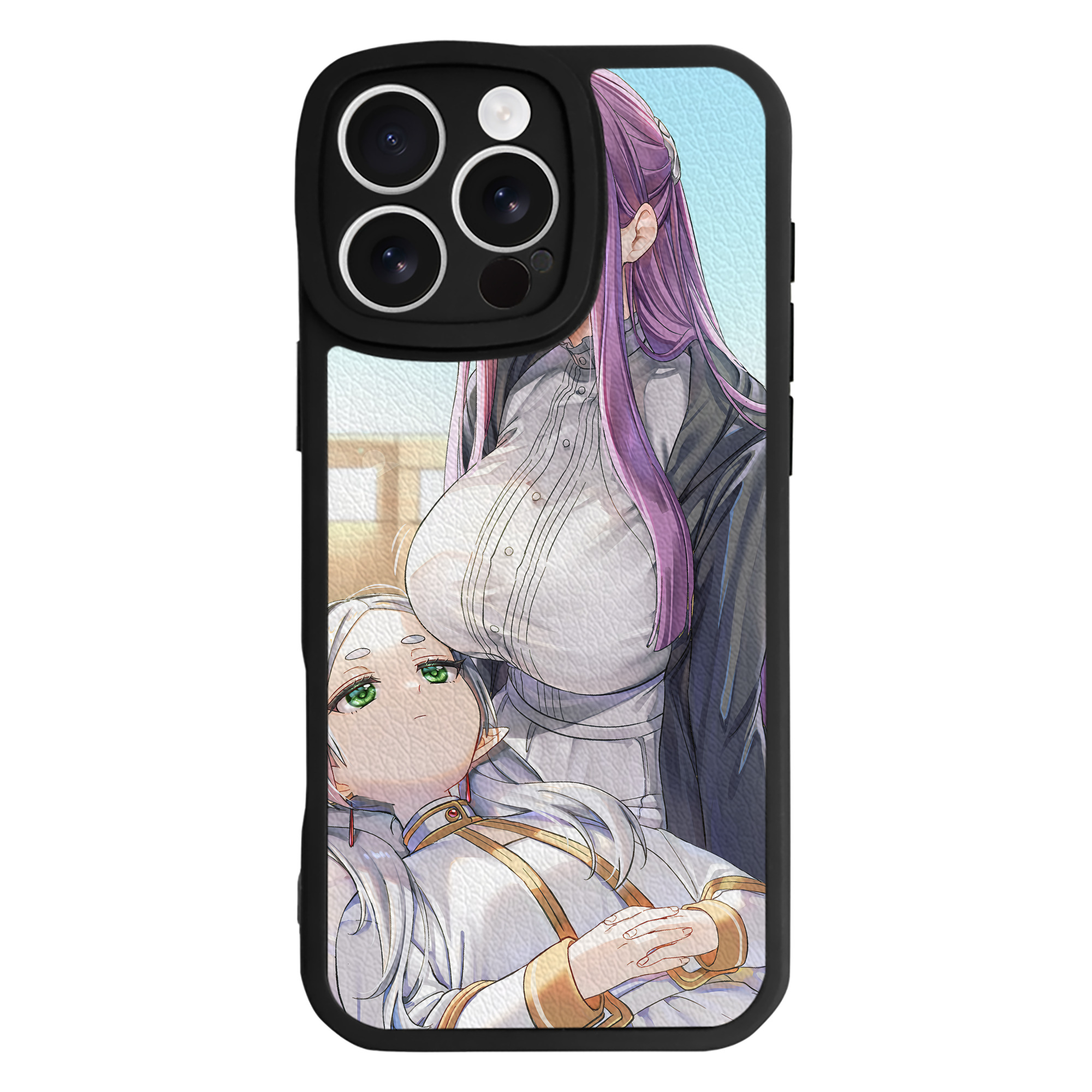 （画像用） 葬送のフリーレン Frieren 【iPhone 16シリーズ対応】シリコンスマホケース（レザー調） 材質：シリコン